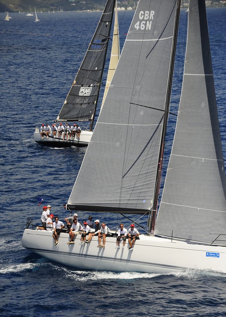 Antilope and Peake Yacht Services Slippery - BVI Spring Regatta and Sailing Festival 2012 © Todd VanSickle / BVI Spring Regatta http://www.bvispringregatta.org